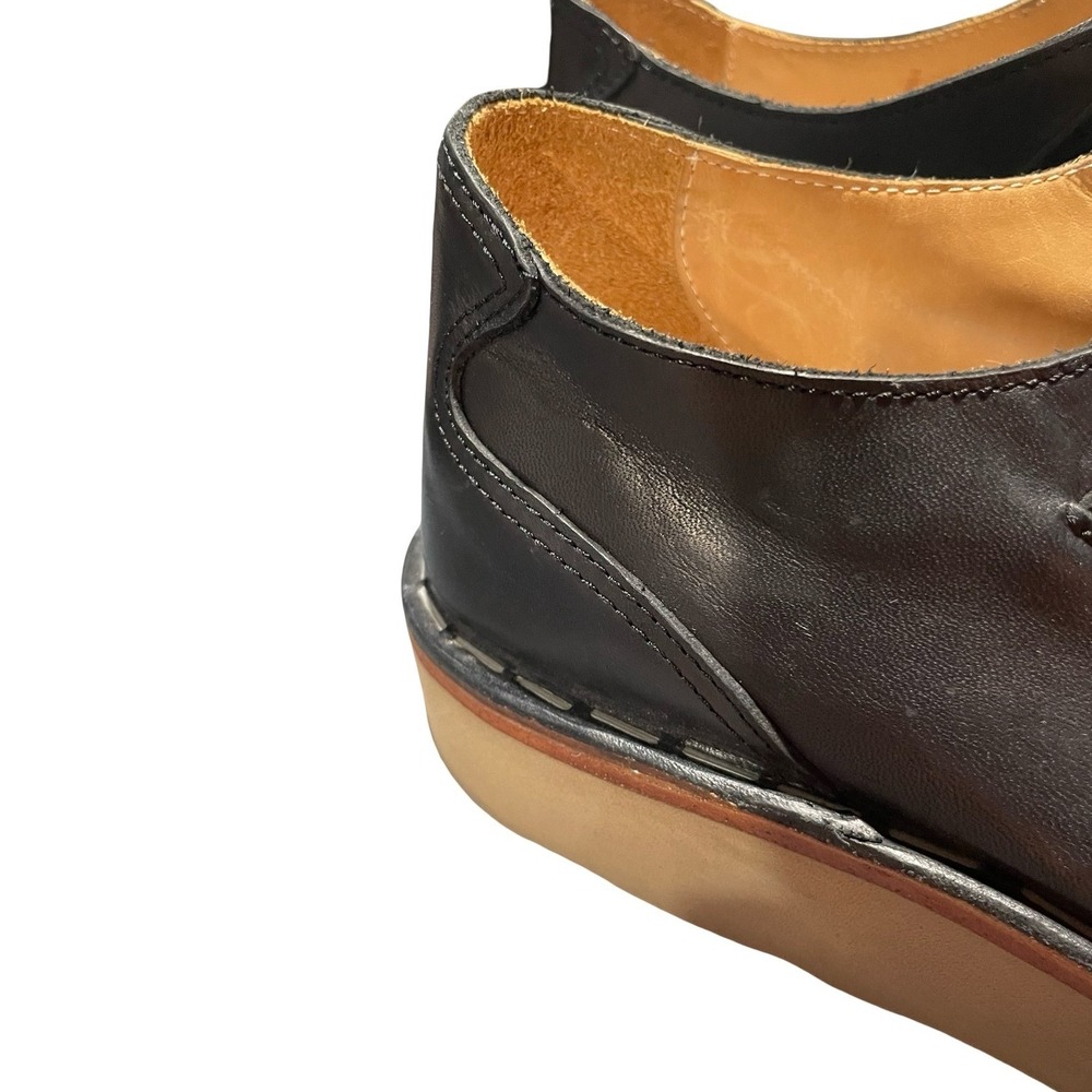 Maison Martin Margiela Mens Derby Shoes Black Leather Vibram Wedge Size 43 - Picture 4 of 8